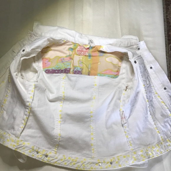 Bica Cheia, Denim Cream Jacket, Woman’s size 6 - Picture 6 of 6